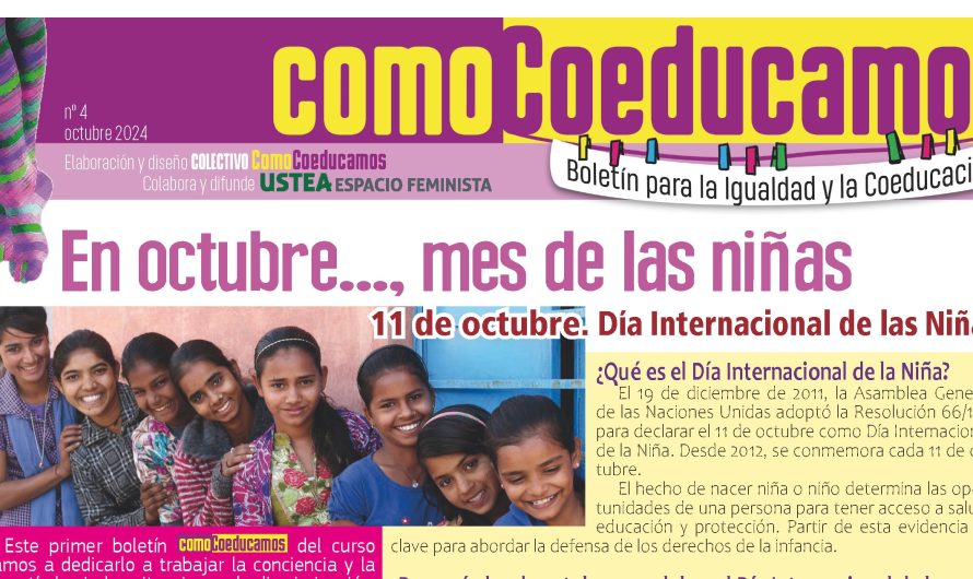 Ya puedes consultar ComoCoeducamos nº 4, boletín para la Igualdad y la Coeducación