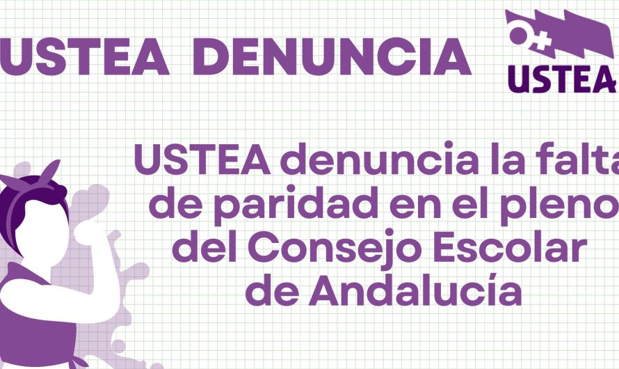 USTEA denuncia la falta de paridad en el pleno del Consejo Escolar de Andalucía