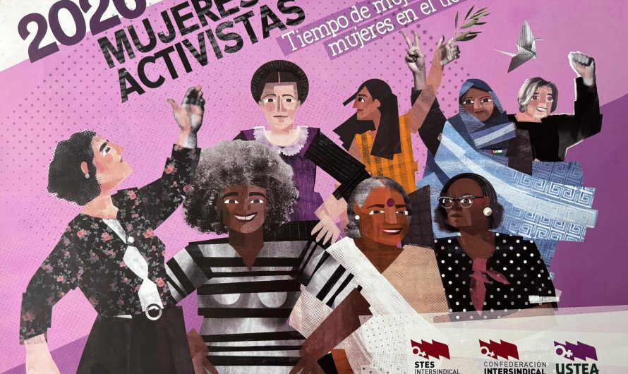 Ya tenemos la nueva edición del Calendario Coeducativo y feminista Tiempo de Mujeres, Mujeres en el Tiempo 2026, dedicado esta edición a Mujeres Activistas.