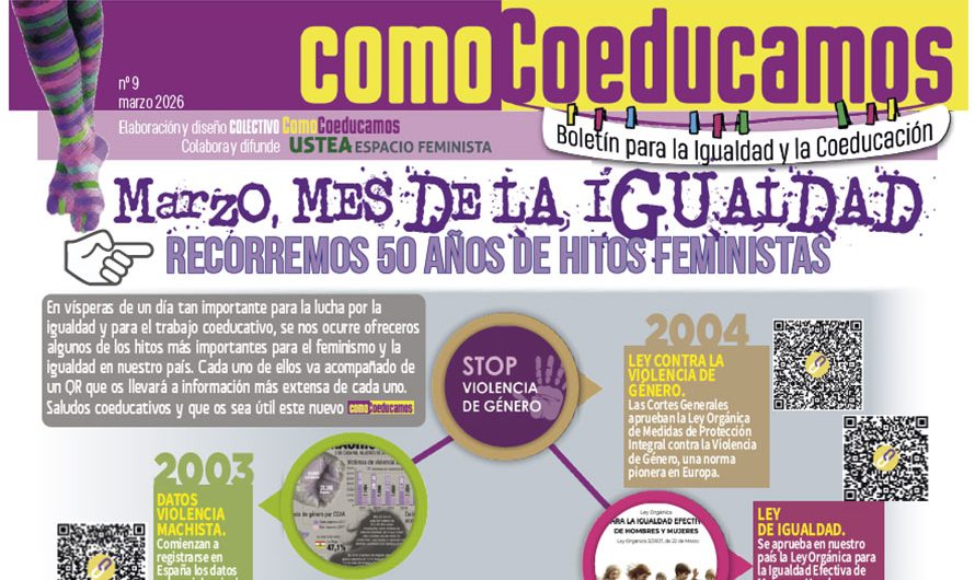 ComoCoeducamos nº 9, boletín para la Igualdad y la Coeducación