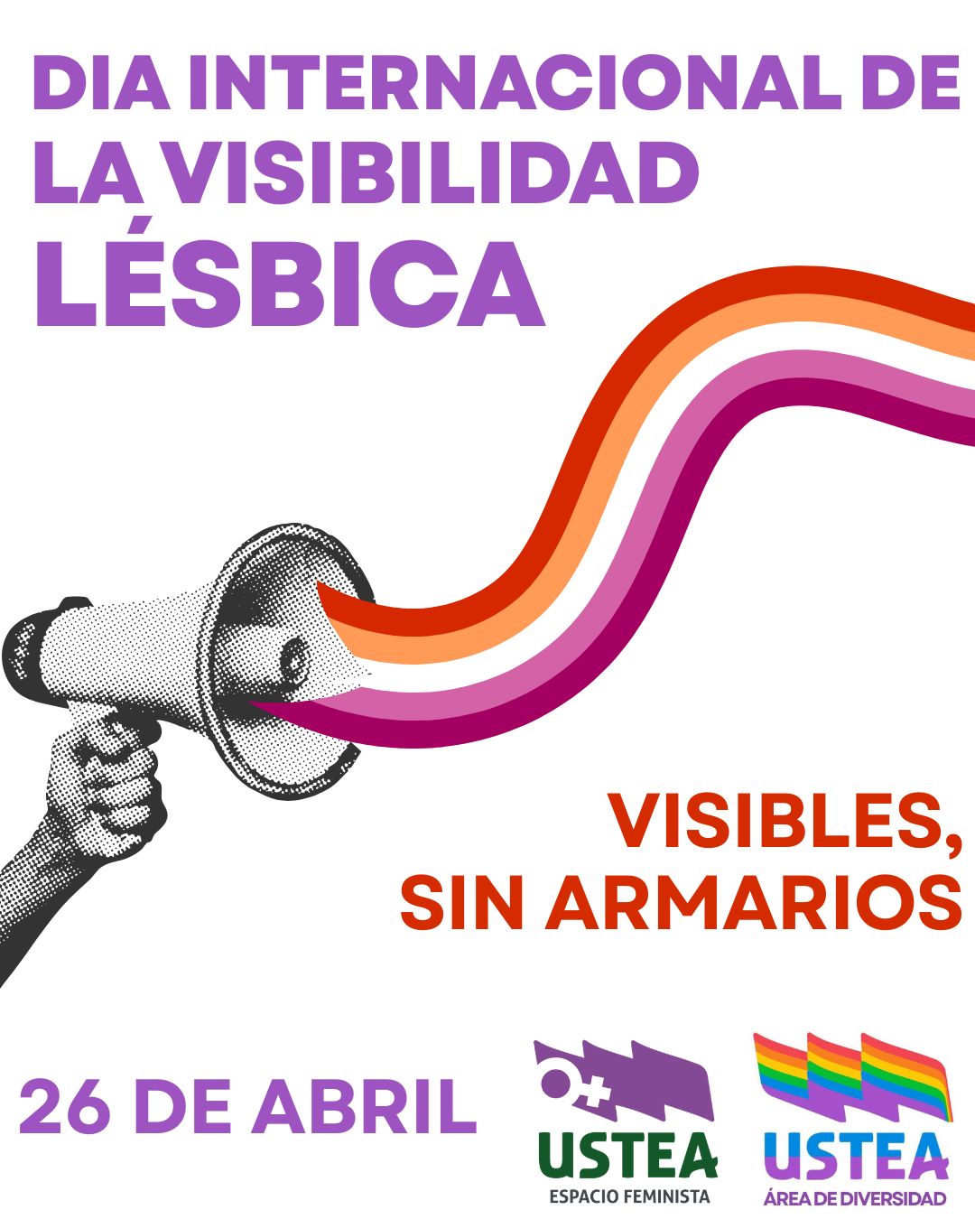 26 de abril: DÍA INTERNACIONAL DE LA VISIBILIDAD LÉSBICA